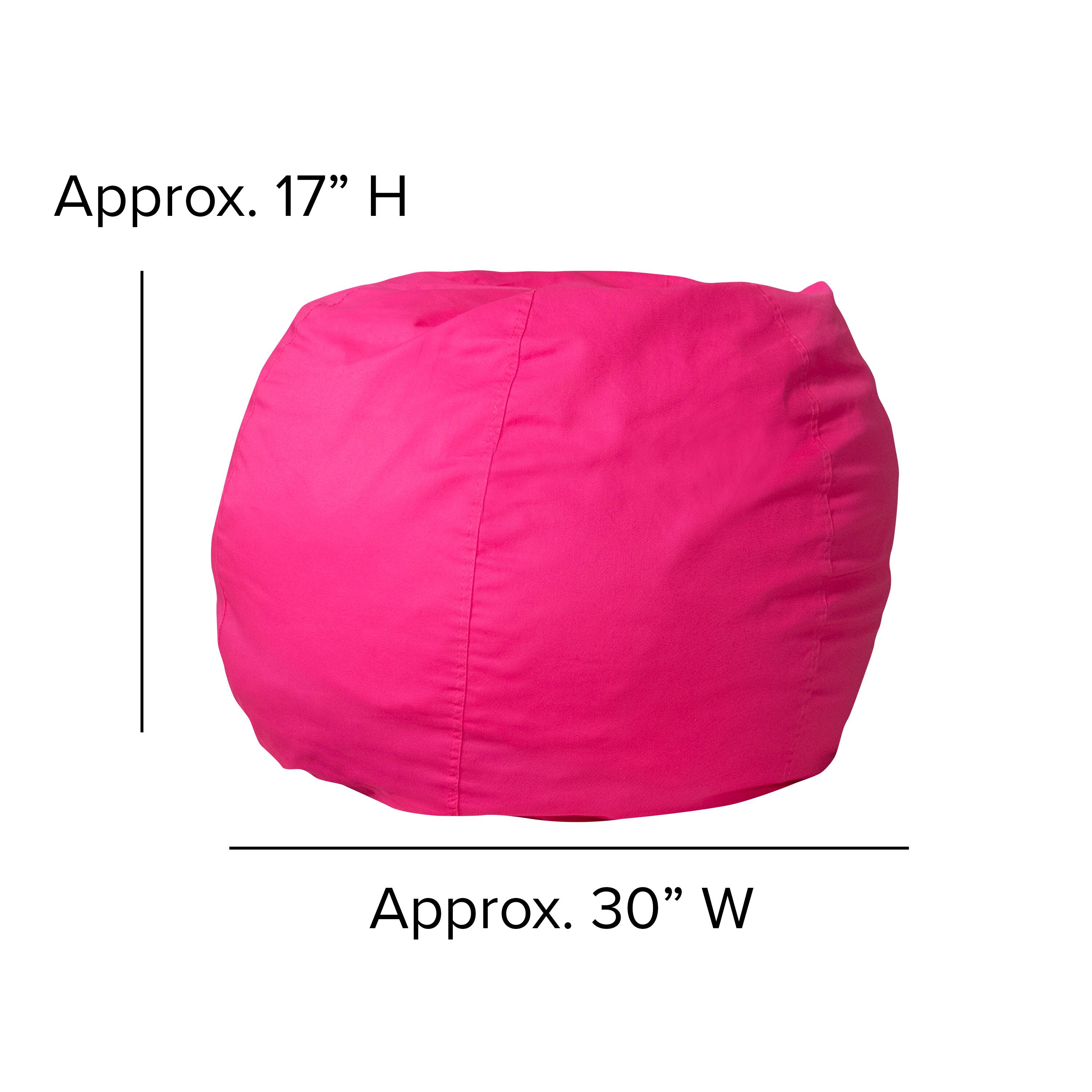 Alt View 12. Alamont Home - Small Bean Bag Chair for Kids and Teens - Hot Pink.