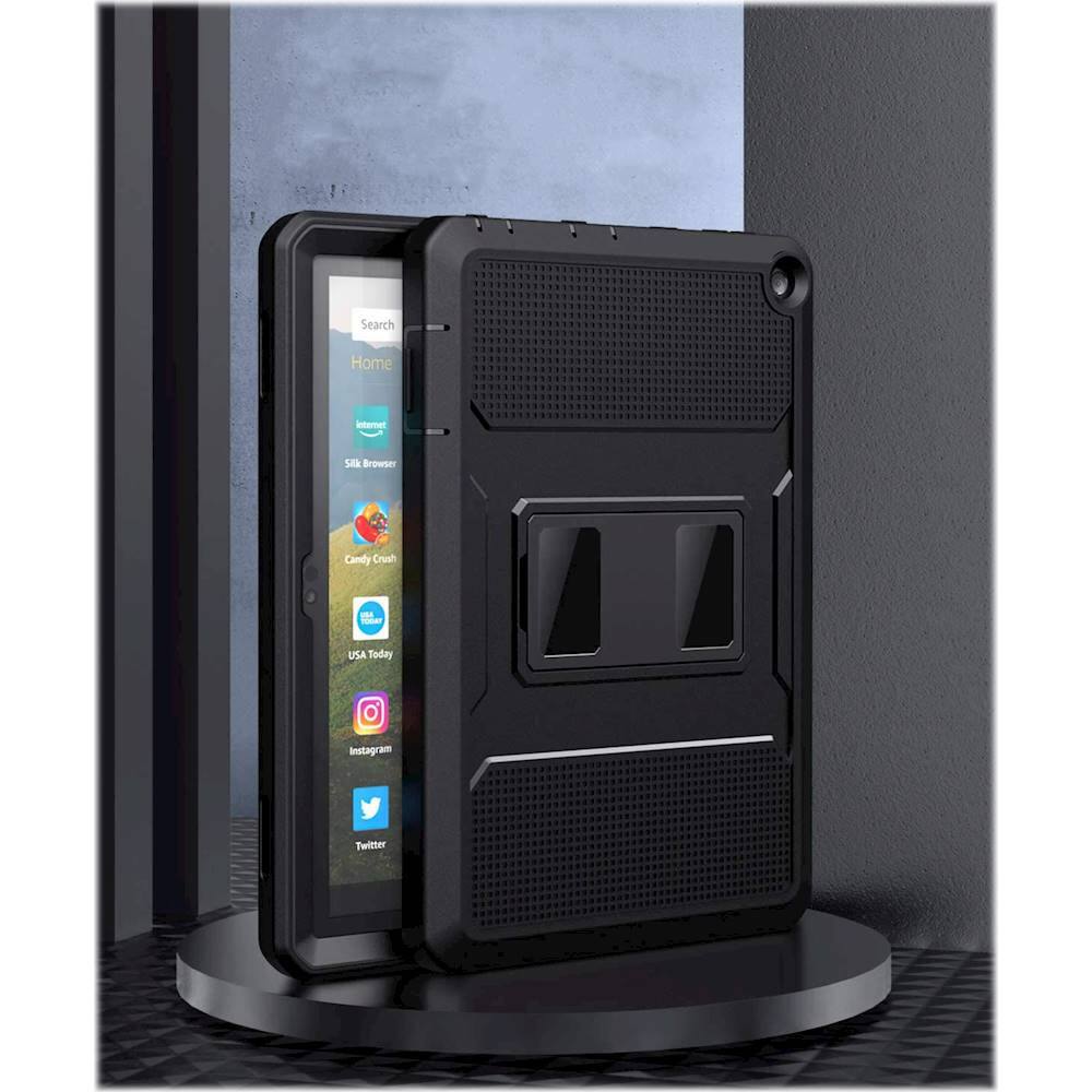 Alt View 12. SaharaCase - Defense Protection Case for Amazon Fire HD 8 and Fire HD 8 Plus (2022-2024) - Black.