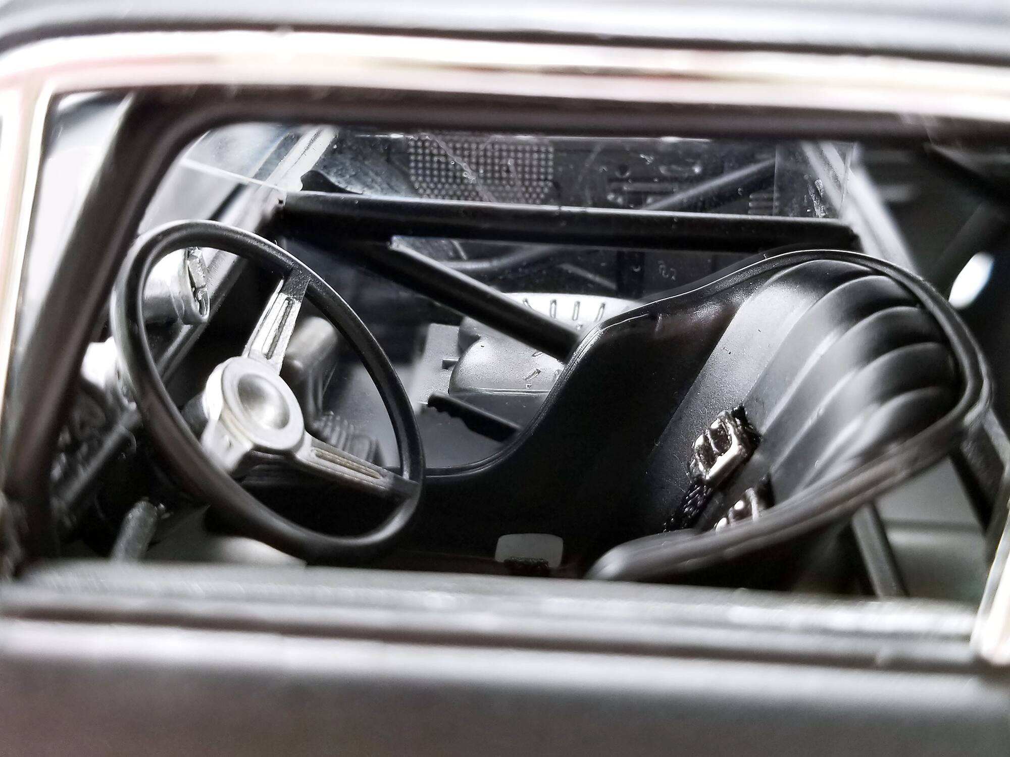 Angle. ACME - 1971 Chevrolet Nova Matt Black "Death Proof" (2007) Movie Limited Edition to 792 pieces Worldwide 1/18 - Matt Black.