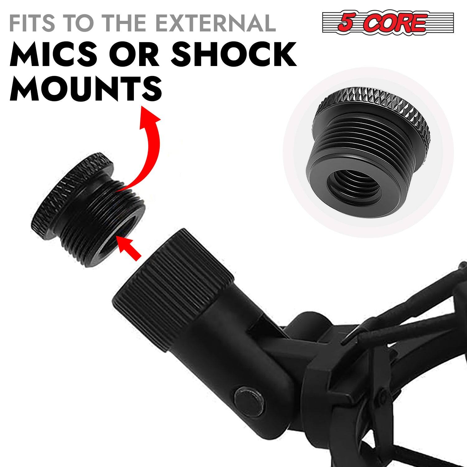 FITS TO THE EXTERNAL MICS OR SHOCK MOUNTS 5 CORE