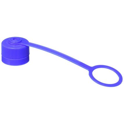 Front. Nalgene - Nalgene Narrow Mouth Water Bottle Replacement Cap - Blue - Blue.