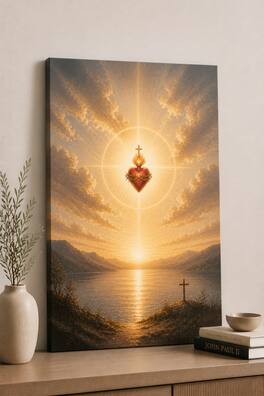 FC Design - Large Divine Horizon Canvas 24x36" Ready-to-Hang Religious Art Painting Home Wall Decor Gift Decor - MultiColor