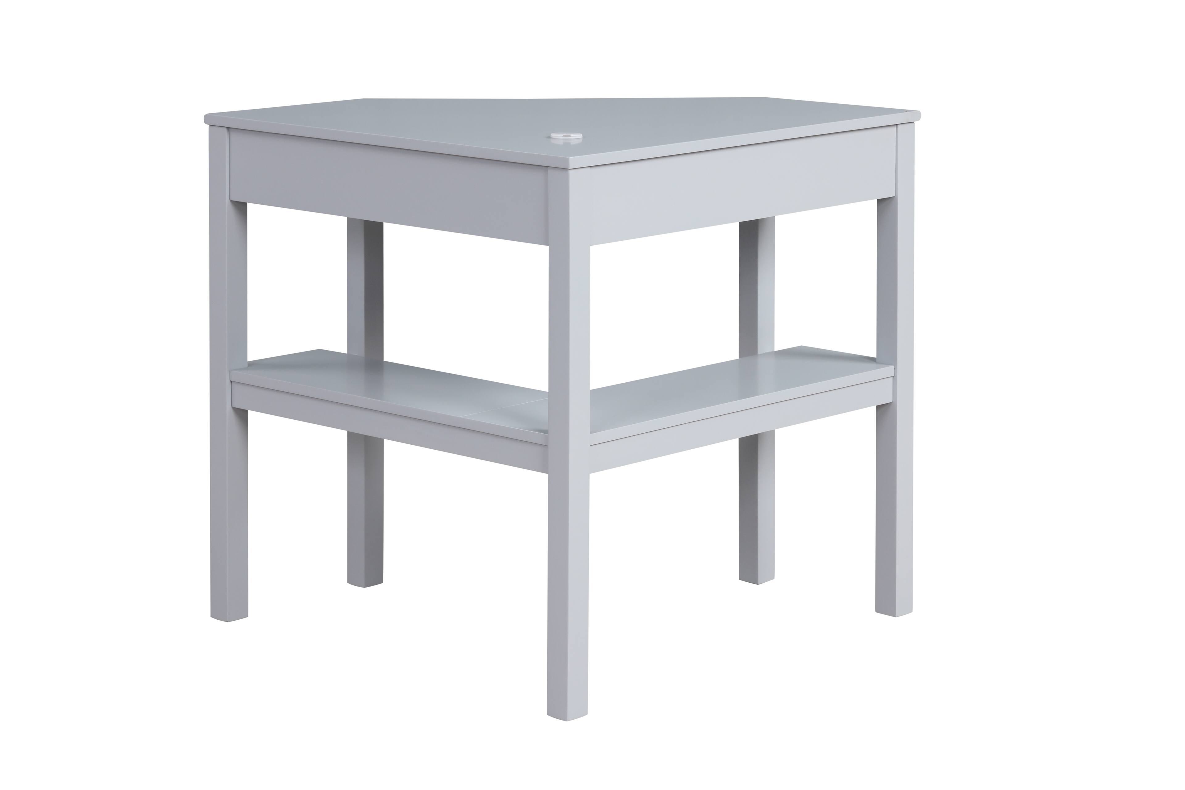 Alt View 11. Linon Home Décor - Penrose Corner Desk With Keyboard Tray - Gray.