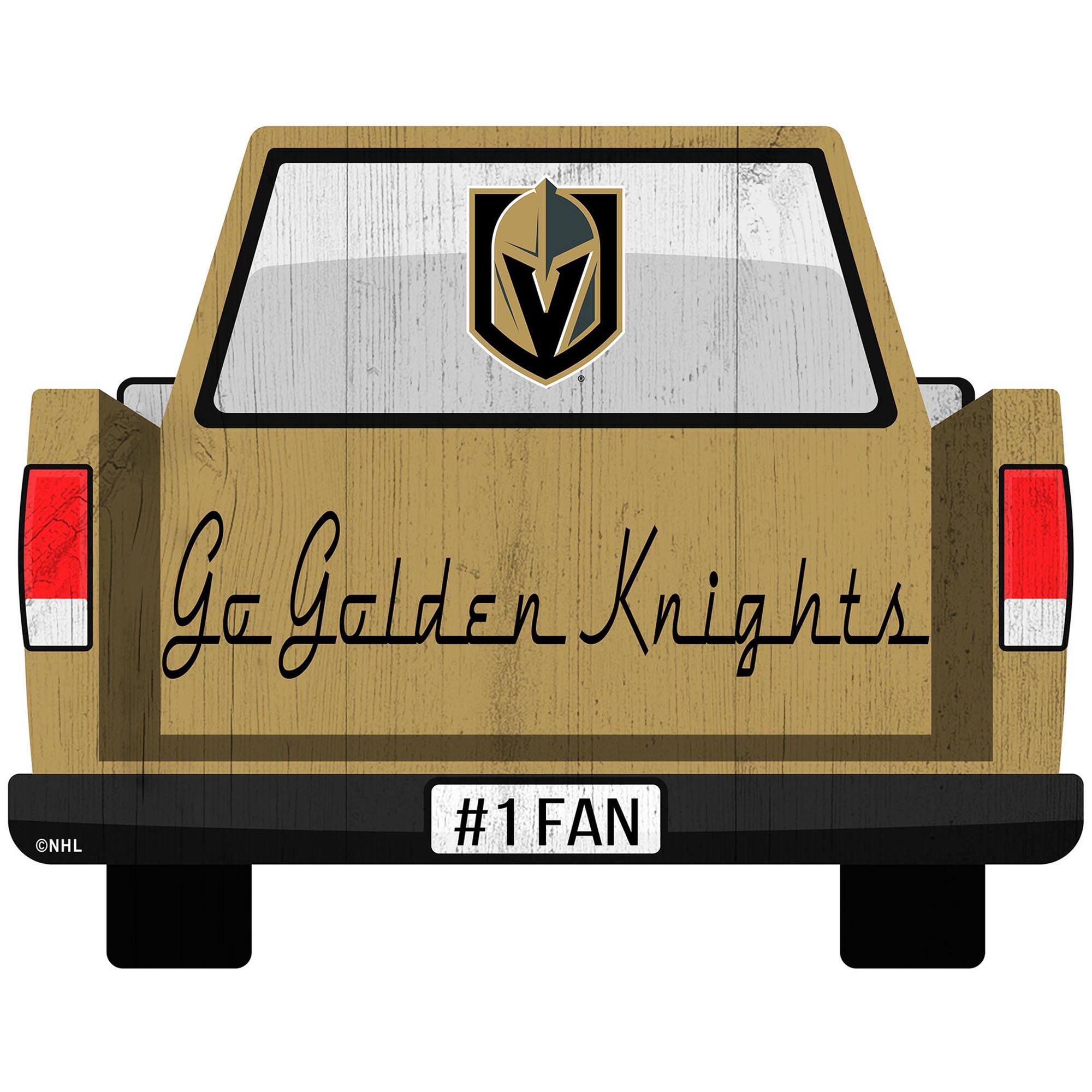 Vegas Golden Knights 12'' x 12'' Truck Back D-cor