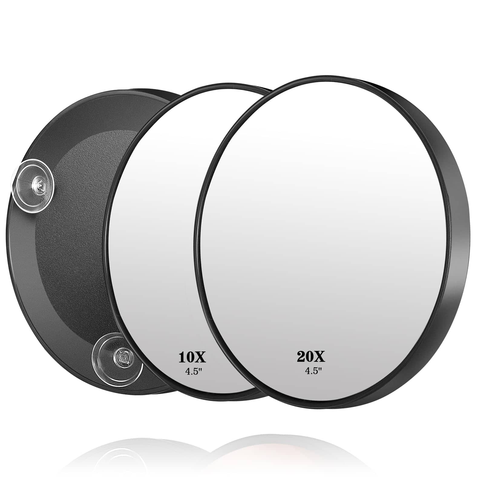 Earthley Blooms - Mirror Led High Quality Product with Modern Design for Daily Use Elegant Stylish Appearance with Enh - Black[10x&20x]