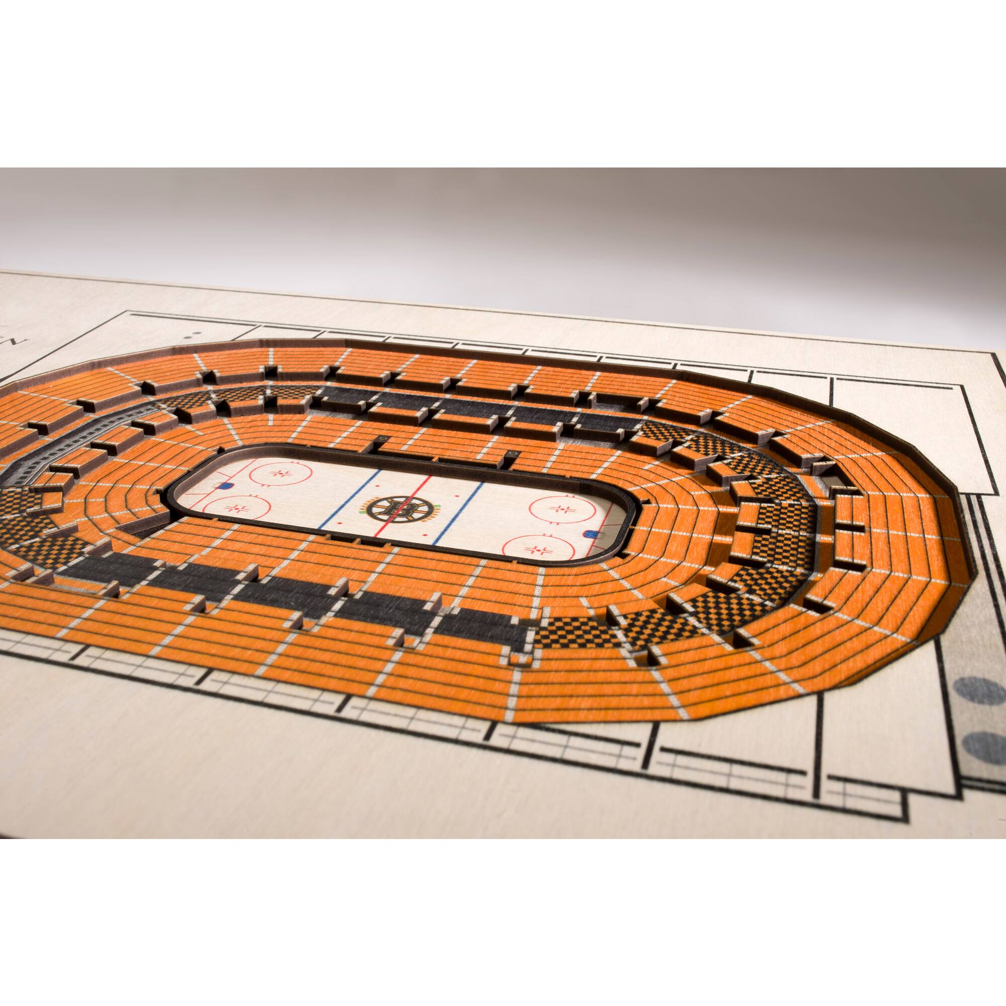 Alt View 2. YouTheFan - 17'' x 13'' 5-Layer StadiumViews 3D Wall Art - Brown.