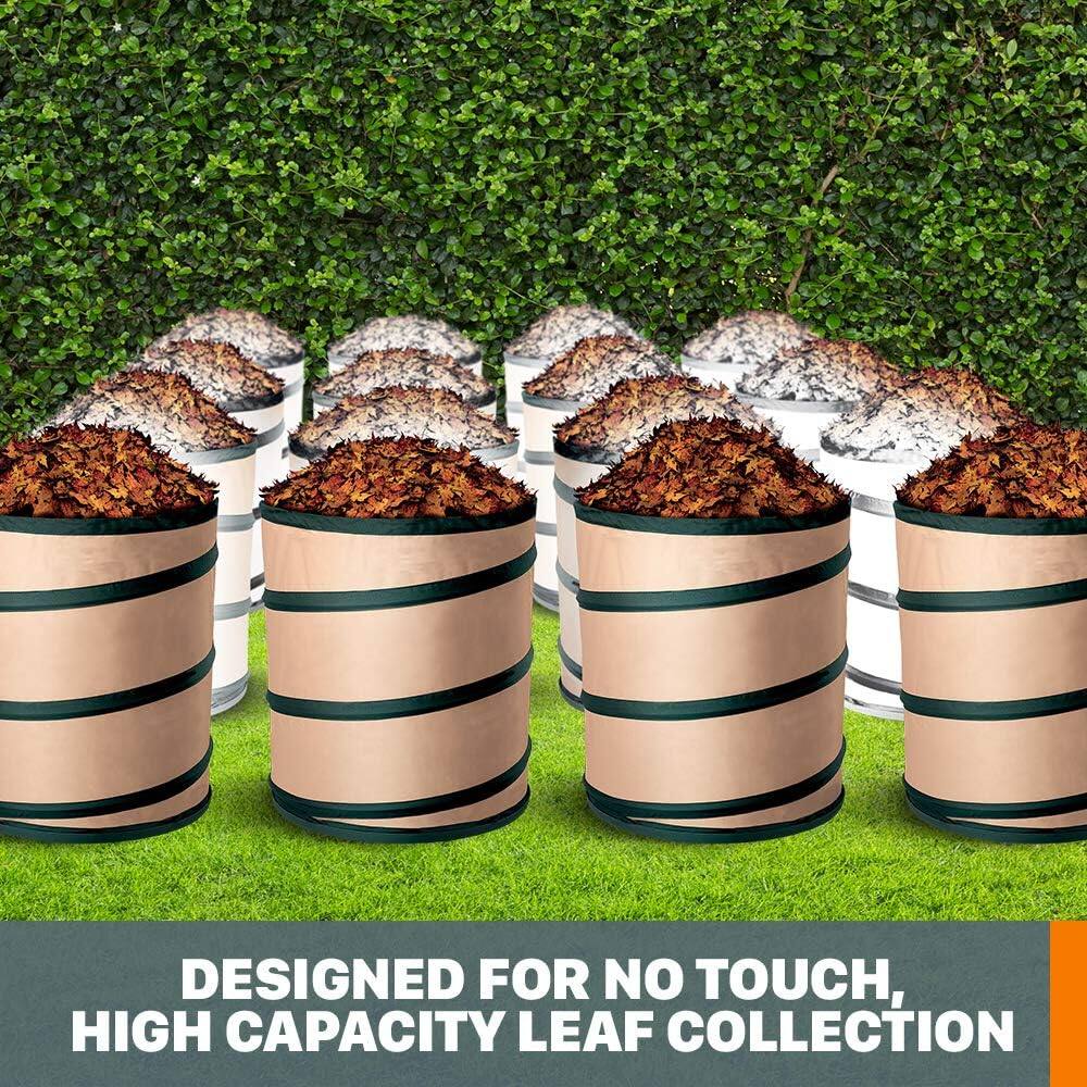 Designed for no touch, high capacity leaf collection.