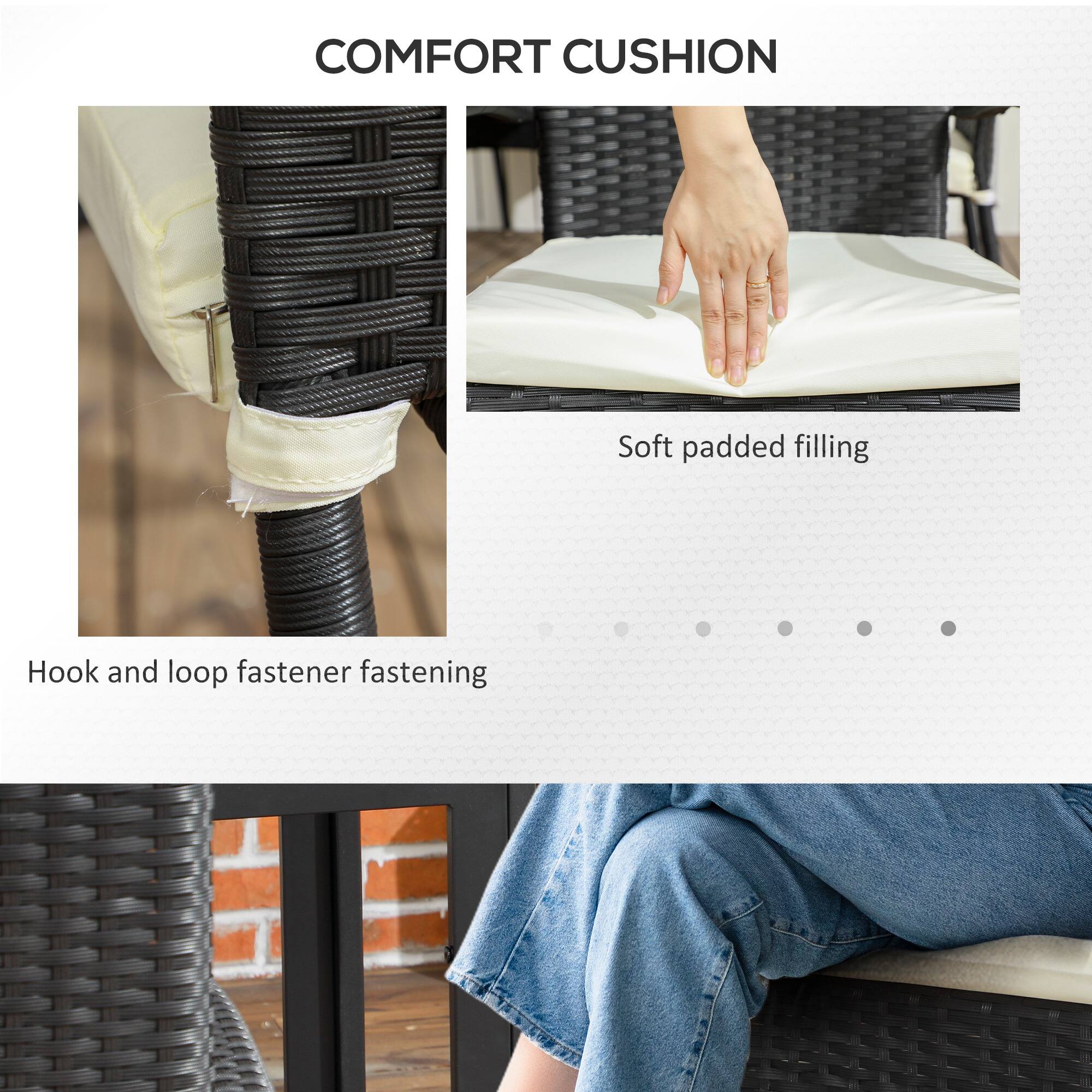 COMFORT CUSHION

Hook and loop fastener fastening
Soft padded filling