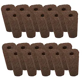 Ivation - Hydroponic Seed Sponges – Compatible with Aerogarden, Ideal for Plant Growth & Water Flow - Brown
