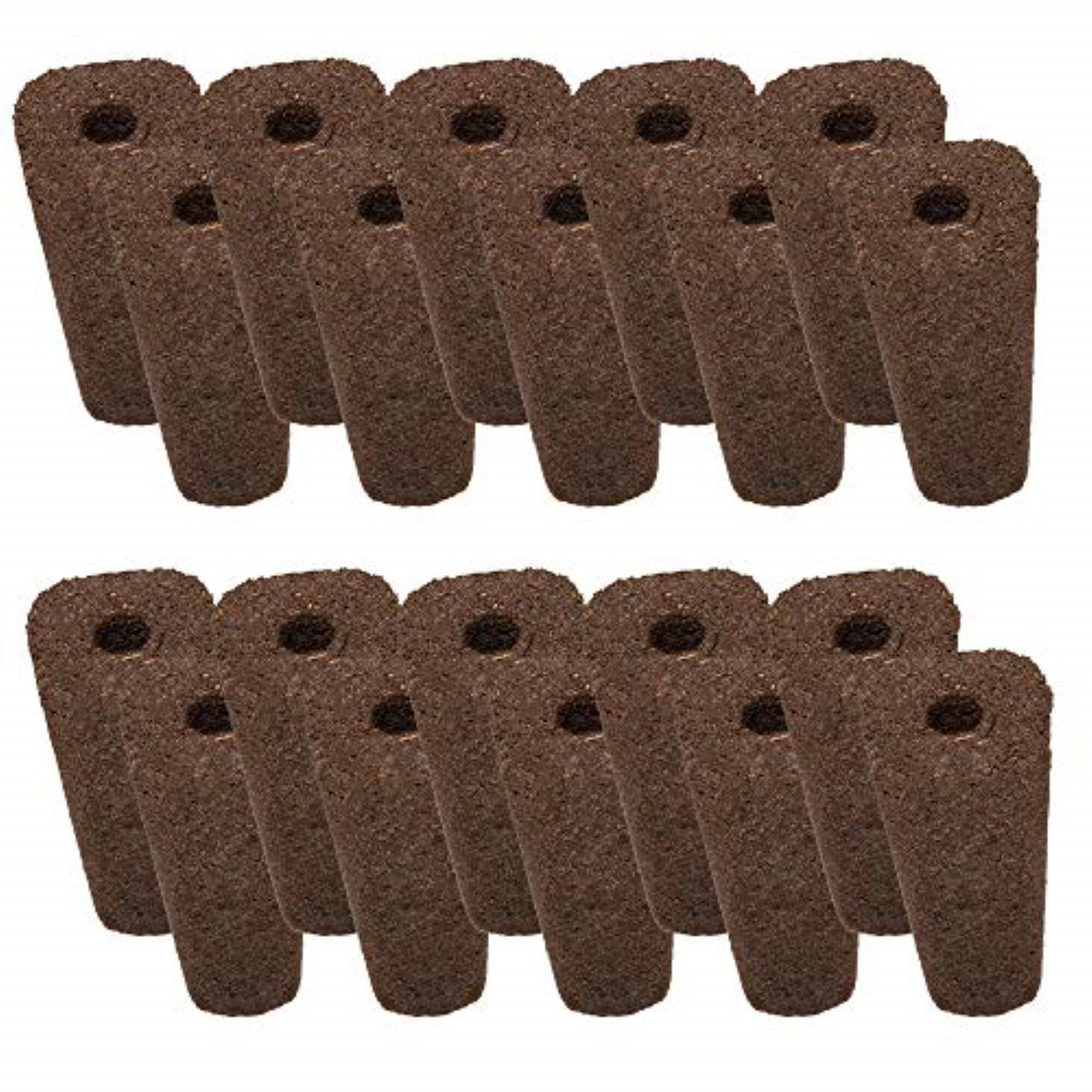 Front. Ivation - Hydroponic Seed Sponges – Compatible with Aerogarden, Ideal for Plant Growth & Water Flow. - Brown.