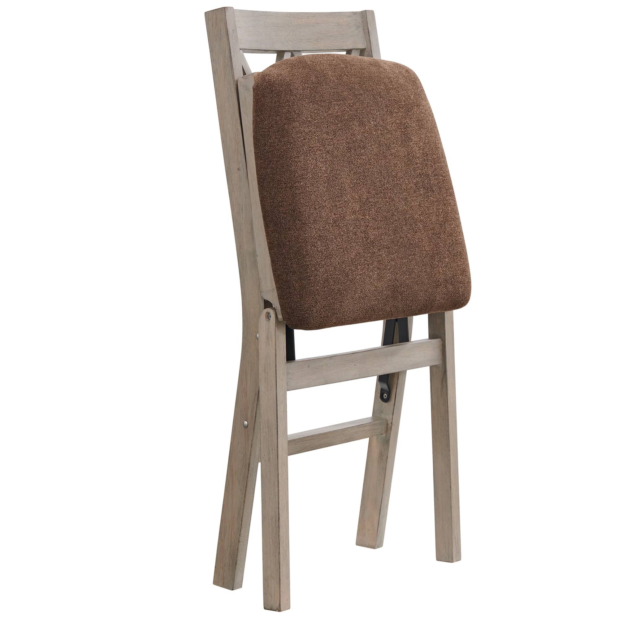 Alt View 4. Stakmore - Stakmore Double X-Back Folding Chair, Driftwood Frame with Bravado Aztec Fabric - Gray.