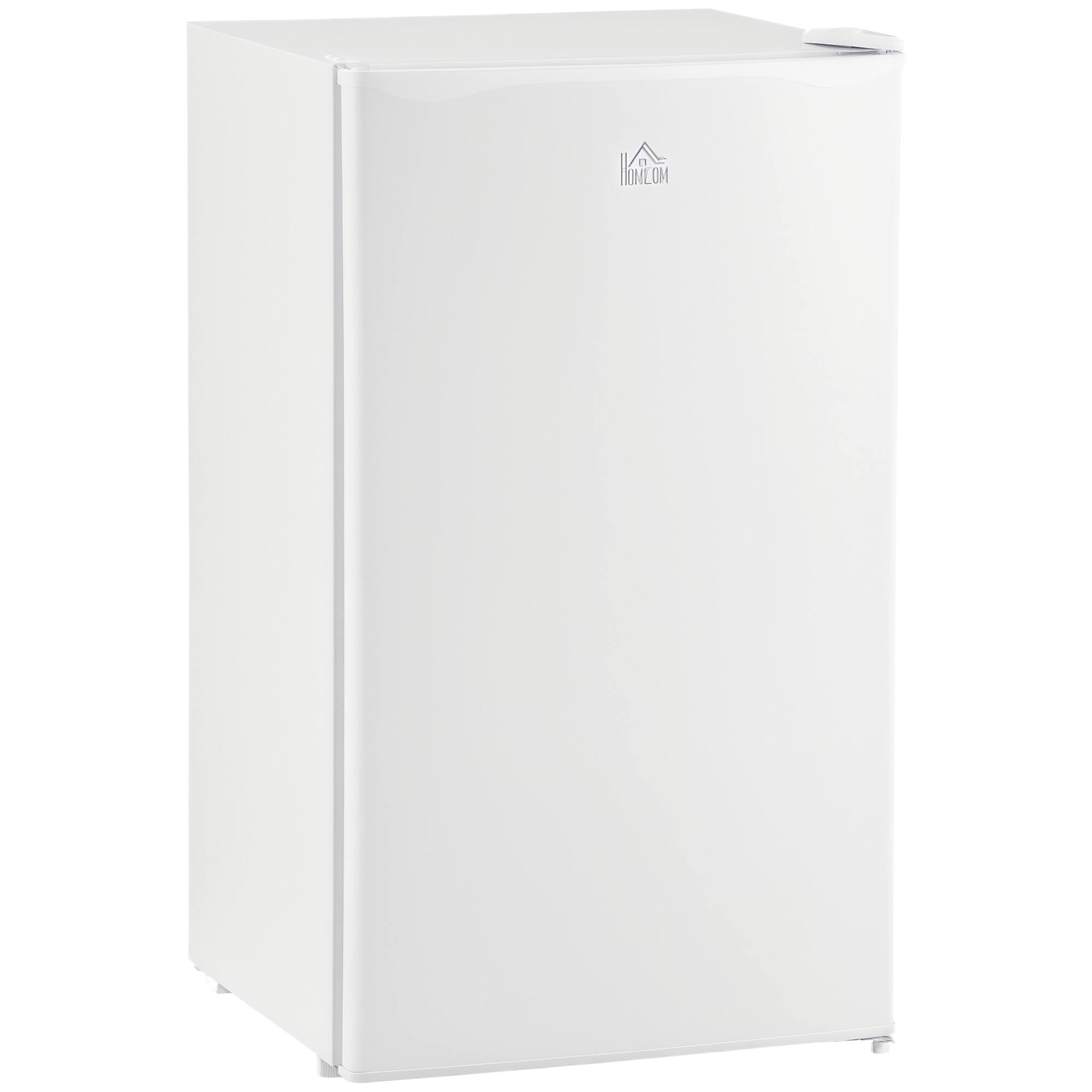 Front. Homcom - 3.2 Cu.Ft Mini Freezer, Single Door Compact Refrigerator with Adjustable Thermostat for Bedroom, Home Office - White.