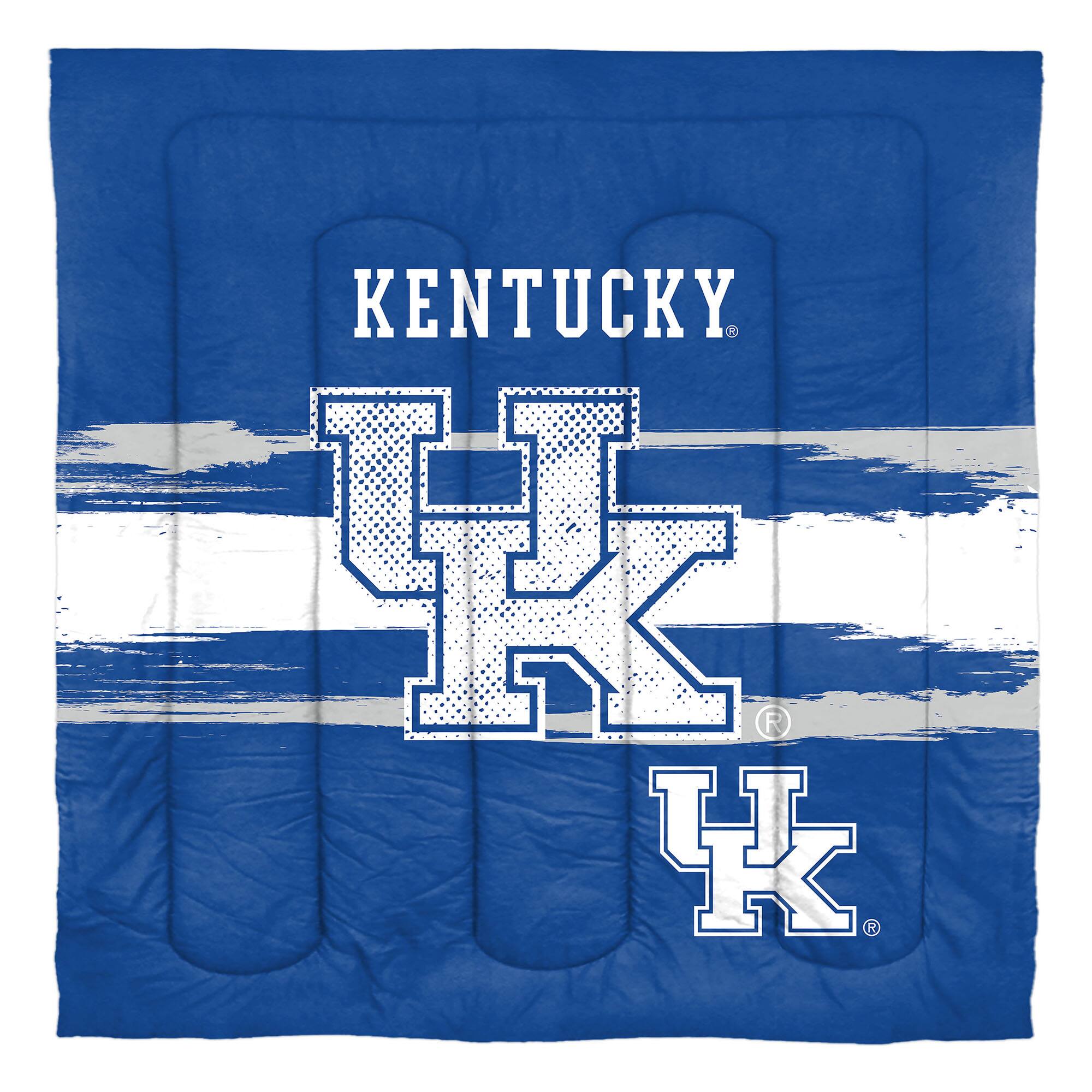 Angle. Sweet Home Collection - NCAA Kentucky Wildcats Comforter & Sham Set- Full/Queen - Multicolored.