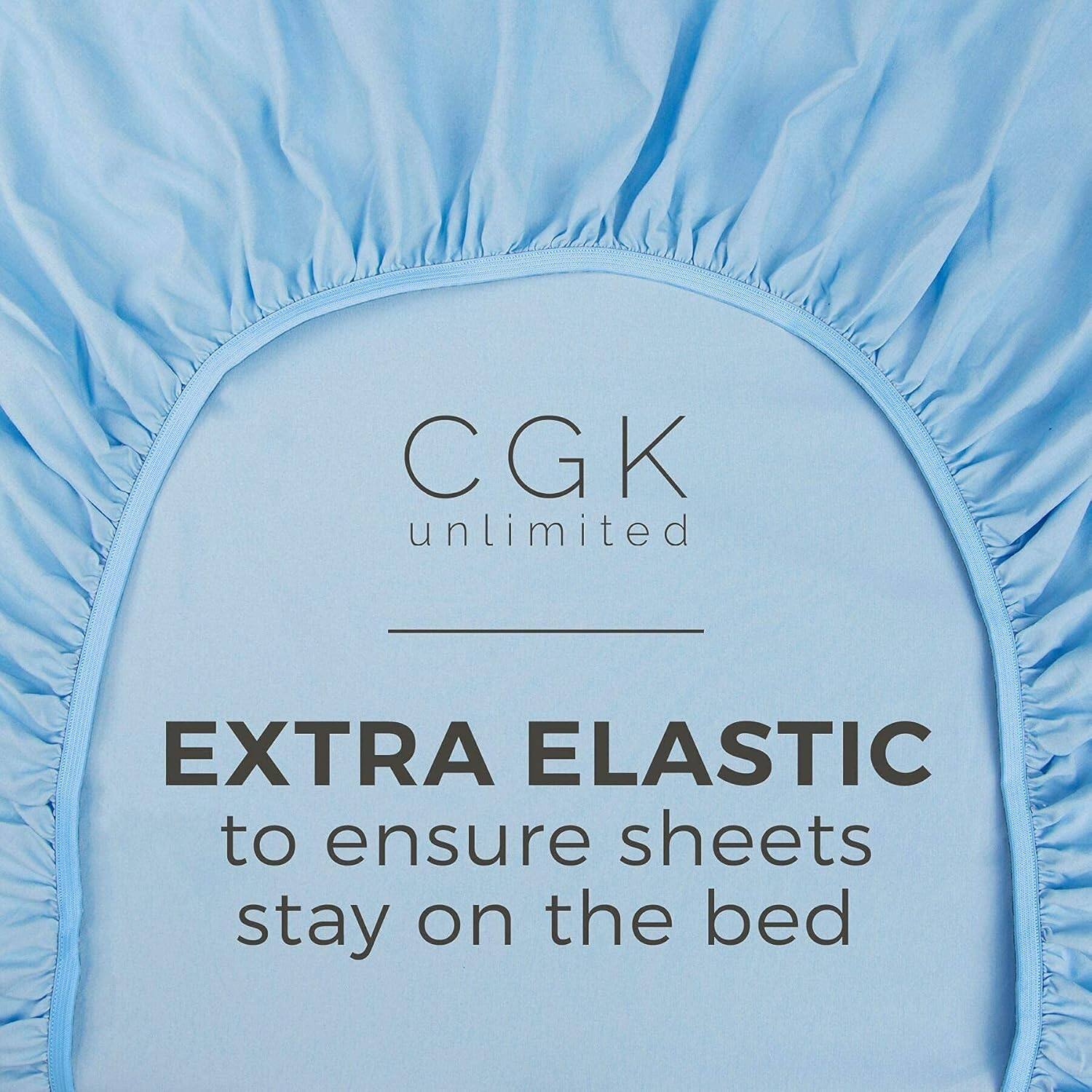 CGK unlimited  
EXTRA ELASTIC  
to ensure sheets stay on the bed