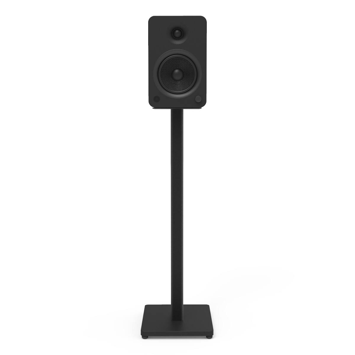 Alt View 9. Kanto - 28" Universal Bookshelf Speaker Floor Stands, Pair - Black.