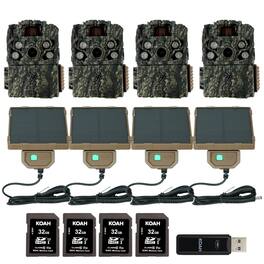 Browning Trail Cameras - Browning Trail Camera Strike Force FHDR 40MP (4-Pack) with Accessories Bundle