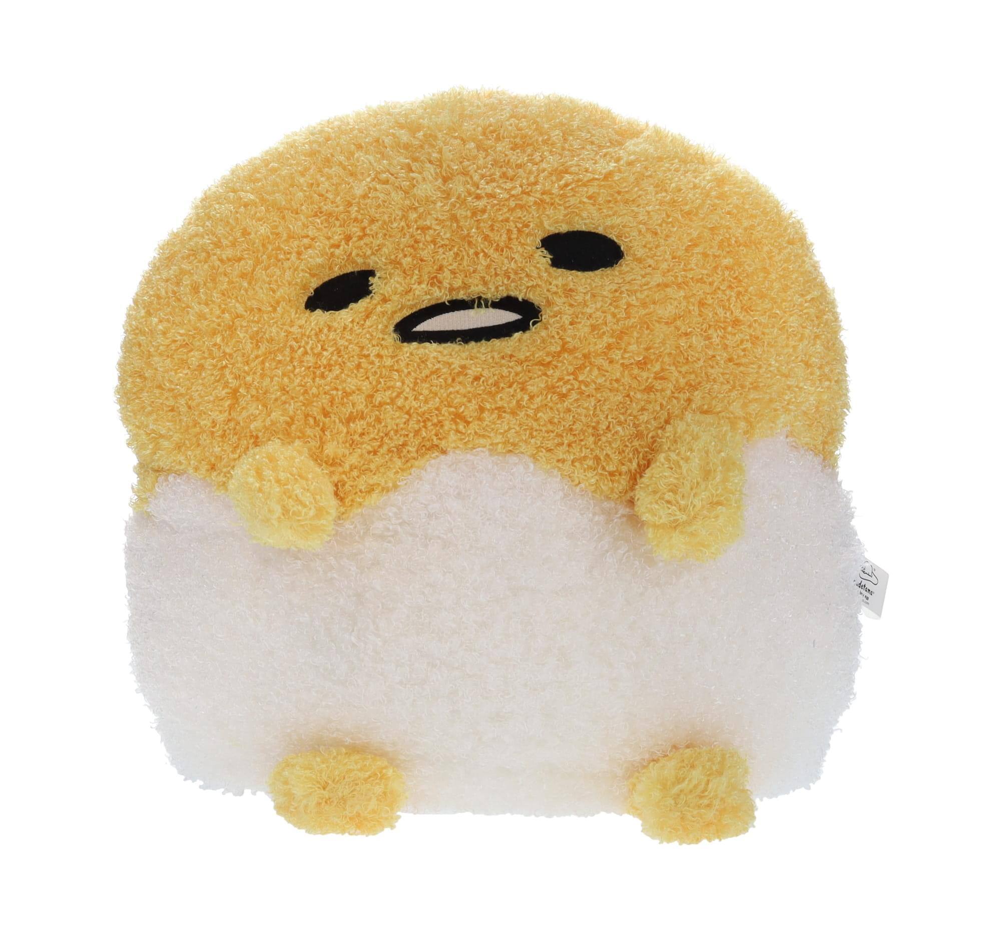 Front. Hello Kitty - Sanrio Gudetama Egg In Shell 17 Inch Deluxe Plush - Yellow.