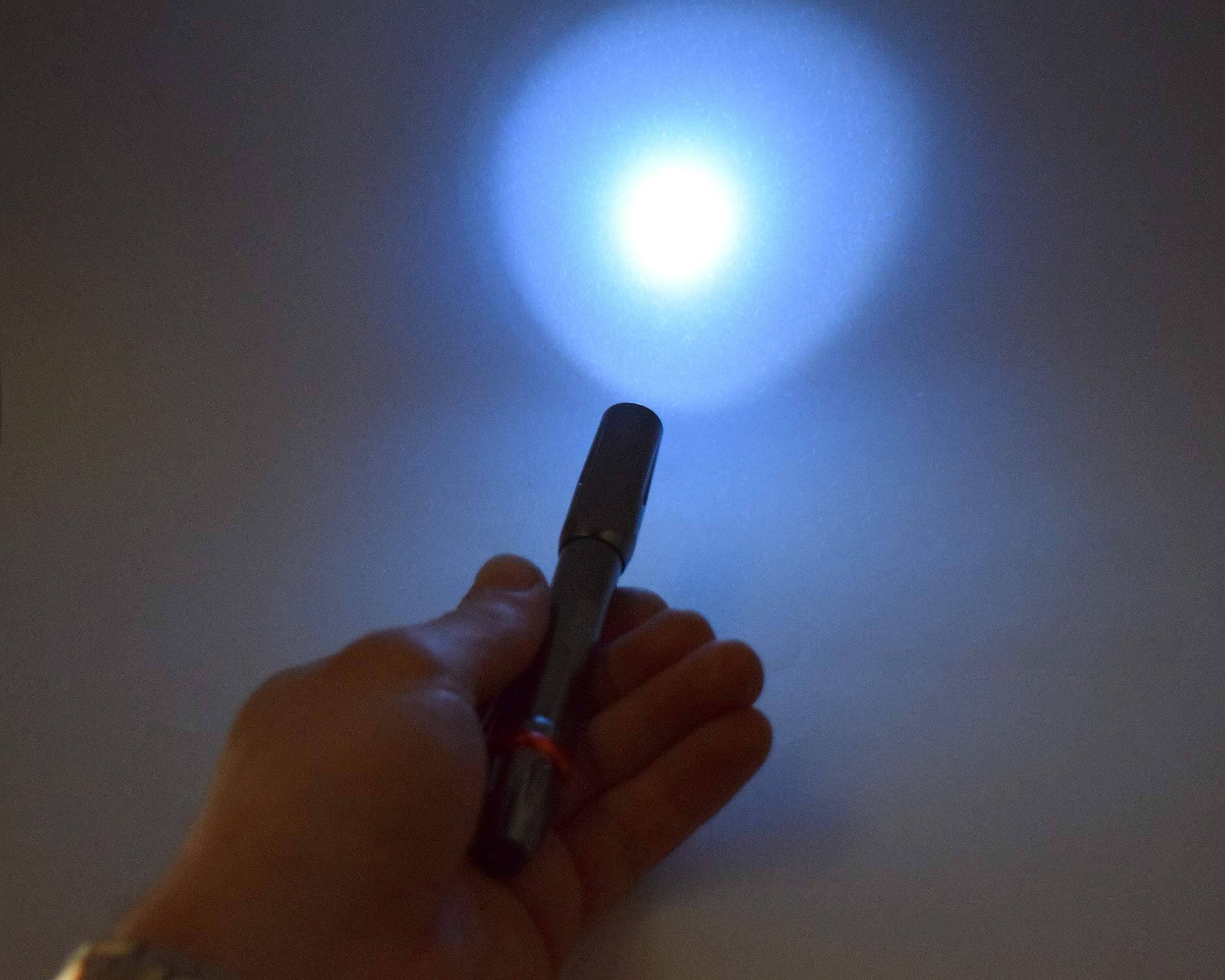 Alt View 4. HQRP - 365 nm UV Blacklight 3 W LED Pen Flashlight for Scorpion Detection, Pet Urine Stains, Minerals.