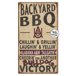 Jardine - Alabama A&M Bulldogs 11'' x 20'' Indoor/Outdoor BBQ Sign - Brown