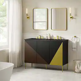 Alchemist Bathroom Cabinet Basin Not Included by Modway - Black Black