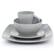 Alt View 1. Gibson - Gibson Elite Soho Lounge 16 Piece Stoneware Dinnerware Set in Light Grey - Light Gray.