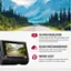 The text on the image is grouped and corrected as follows:

1. 4K Video Resolution: Protect yourself from life's blindspots with True 4K video quality, including capturing crucial license plate details.
2. Cloud Video Management: Instantly store, edit, and share footage from anywhere with built-in WiFi.
3. Mayday Alert: Set up an emergency contact that will be notified in the event of severe impact.
