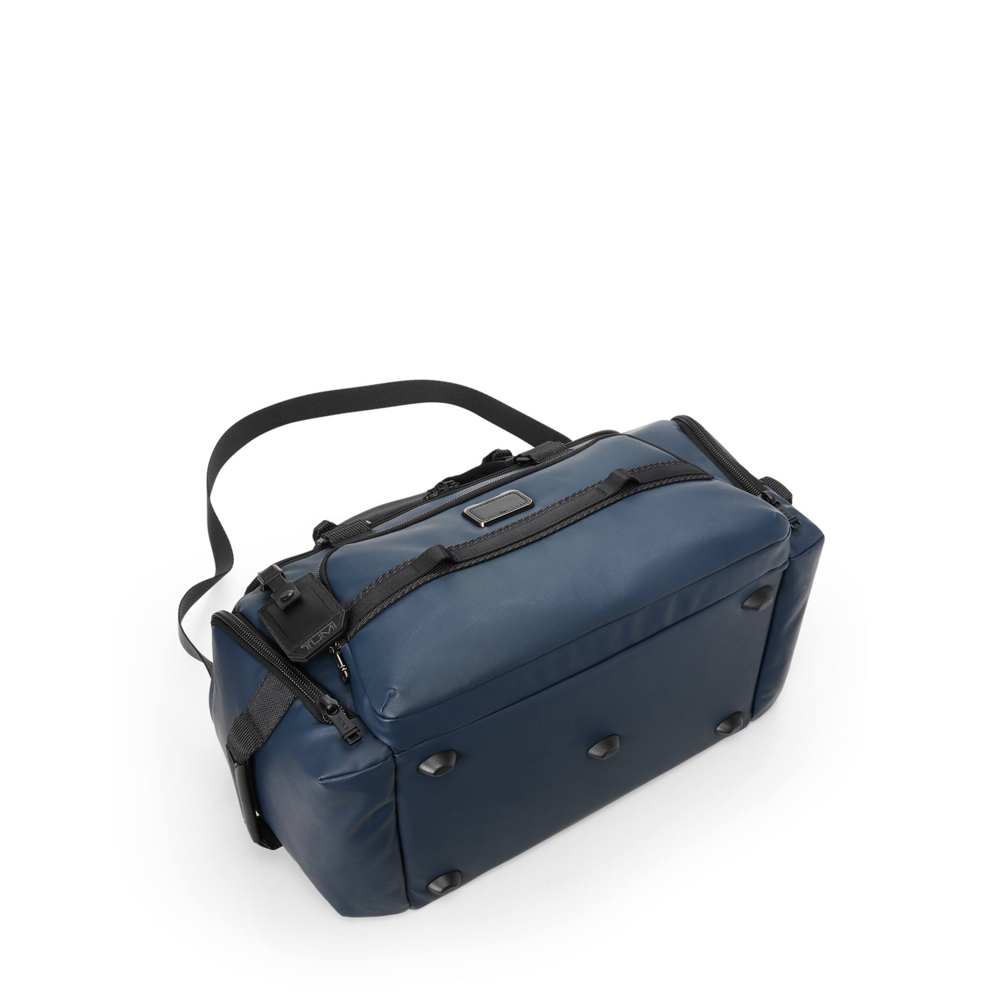 Angle. TUMI - Alpha Bravo Mason Duffel - Navy Coated Canvas.