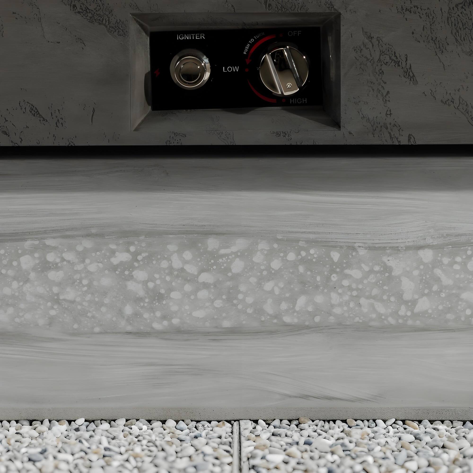 IGNITER  
LOW  
HIGH  

OFF  
PUSH TO TURN