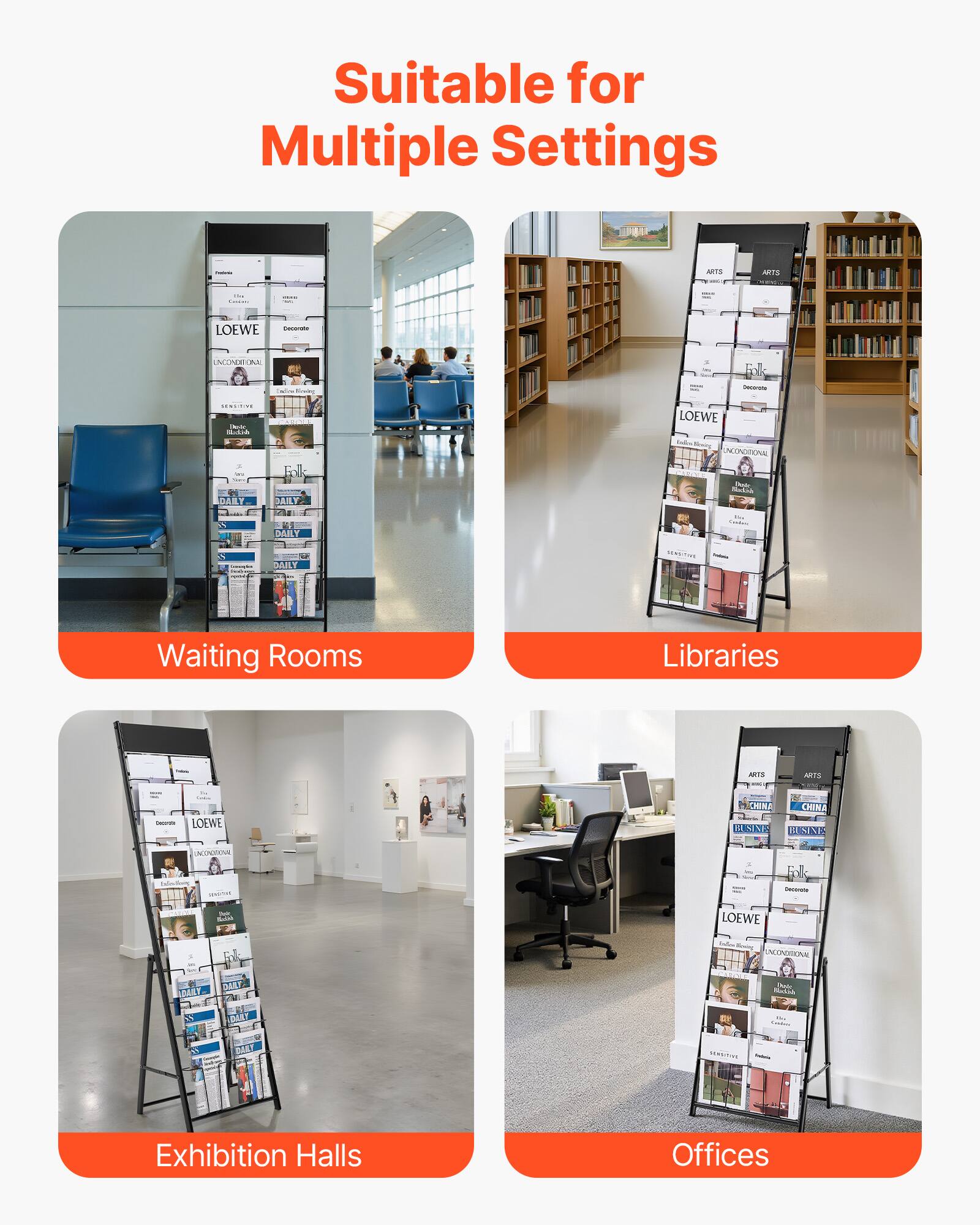 Suitable for Multiple Settings

- Waiting Rooms
- Libraries
- Exhibition Halls
- Offices