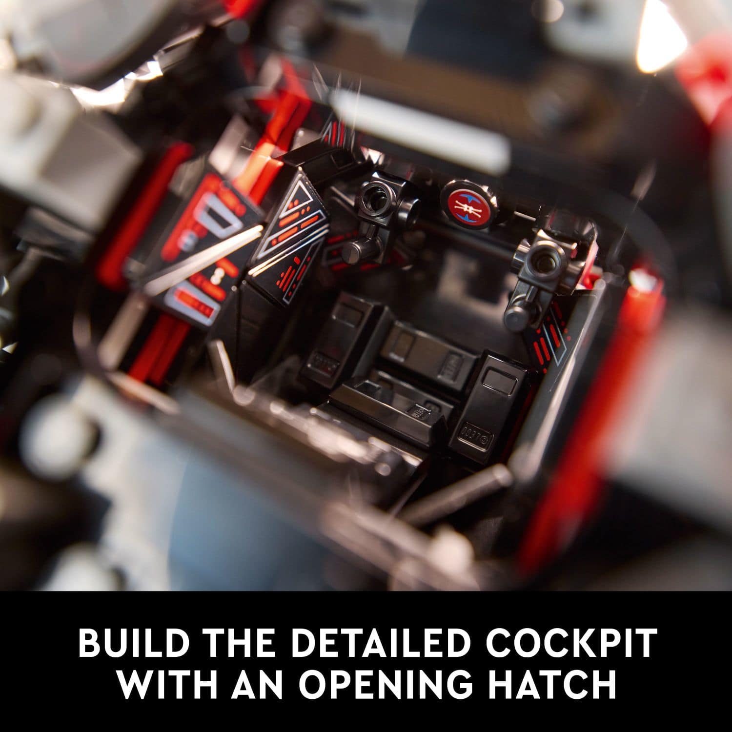 Build the detailed cockpit with an opening hatch.