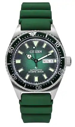 Citizen - Promaster Polyurethane Strap Dial Automatic Diver's NY0121-09X 200M Men's Watch - Green
