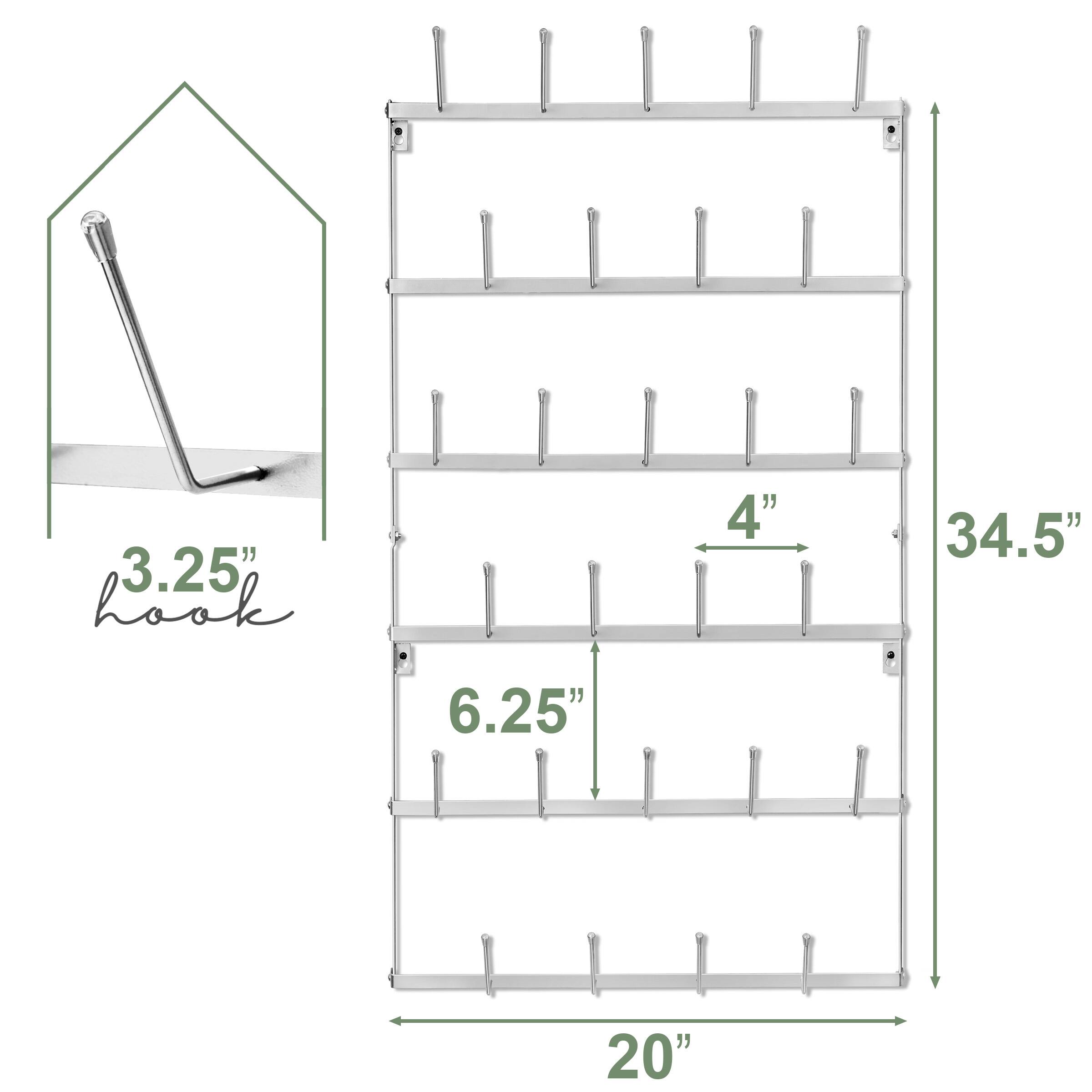 Sorbus Mug Rack for Wall Large Rustic Coffee Mug Holder Wall Mount with ...