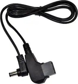 HQRP - D-Tap Power DC Cable 5.5x2.1mm Barrel Plug, Negative Polarity +C-, 2ft - Black