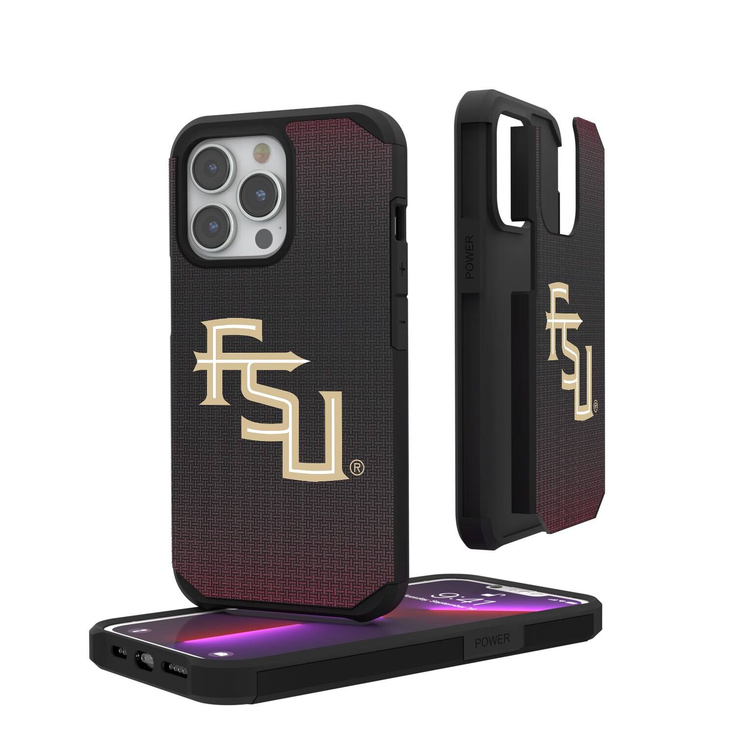 Keyscaper - NCAA - Florida State Seminoles Linen Logo iPhone Rugged Case - 14 Plus - Black price history on PriceWatchPro
