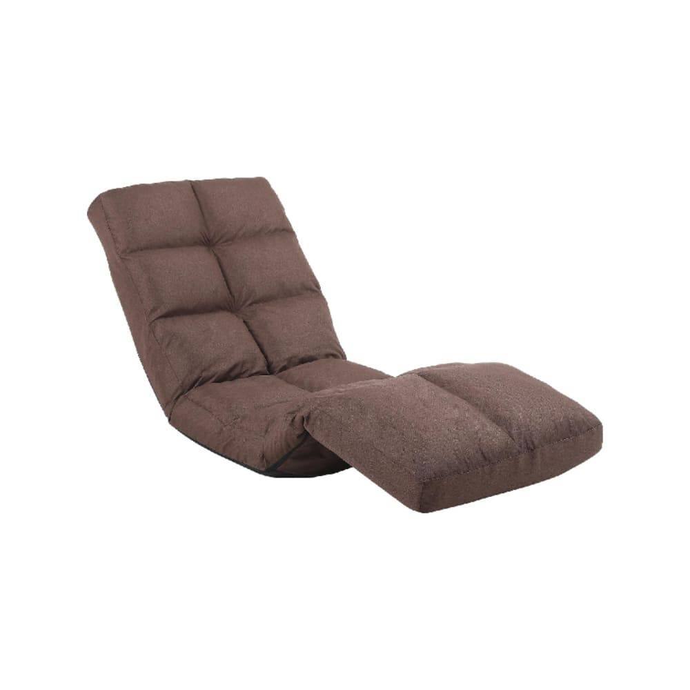 Front. Refined Abode Design - ERGONOMIC FLOOR CHAIR WITH ADJUSTABLE BACKREST - Brown.
