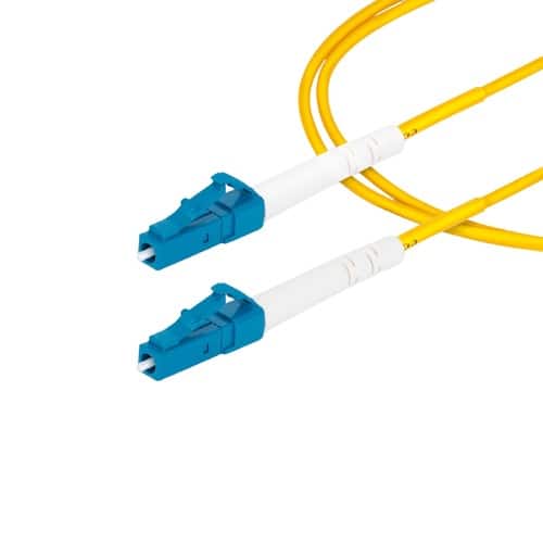 Startech - SPSMLCLC-OS2-3M 3 Meters Fiber Optic Cable - LC to LC (UPC) - OS2 - Single Mode - Simplex Passive - LSZH Fiber - Yellow