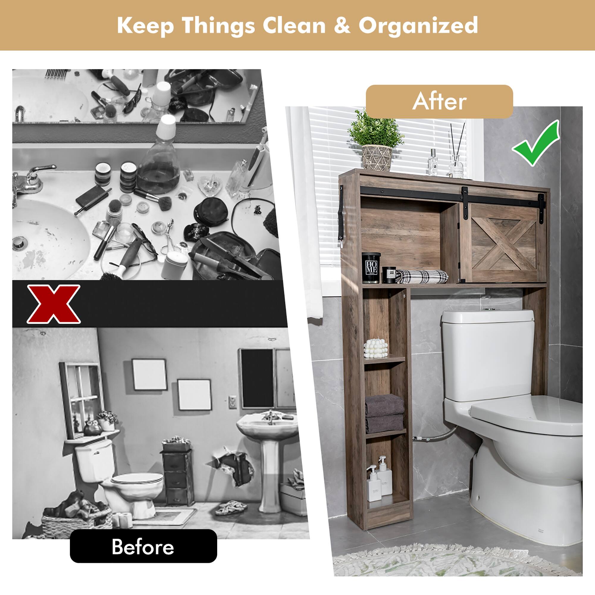Keep Things Clean & Organized

Before

After