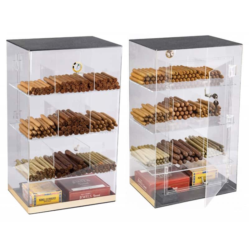 Prestige - Volterra Acrylic Display Humidor - Transparent Acrylic