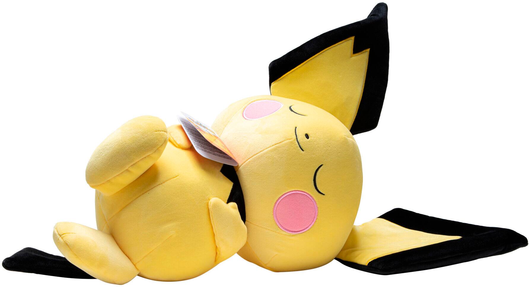 Alt View 1. Jazwares - Pokémon 18" Premium Plush - Sleeping Pose - Pichu.