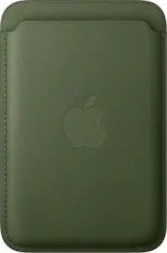Front. Apple - iPhone FineWoven Wallet with MagSafe - Moss.