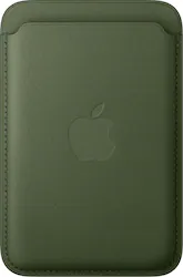 Apple - iPhone FineWoven Wallet with MagSafe - Moss - Front_Zoom