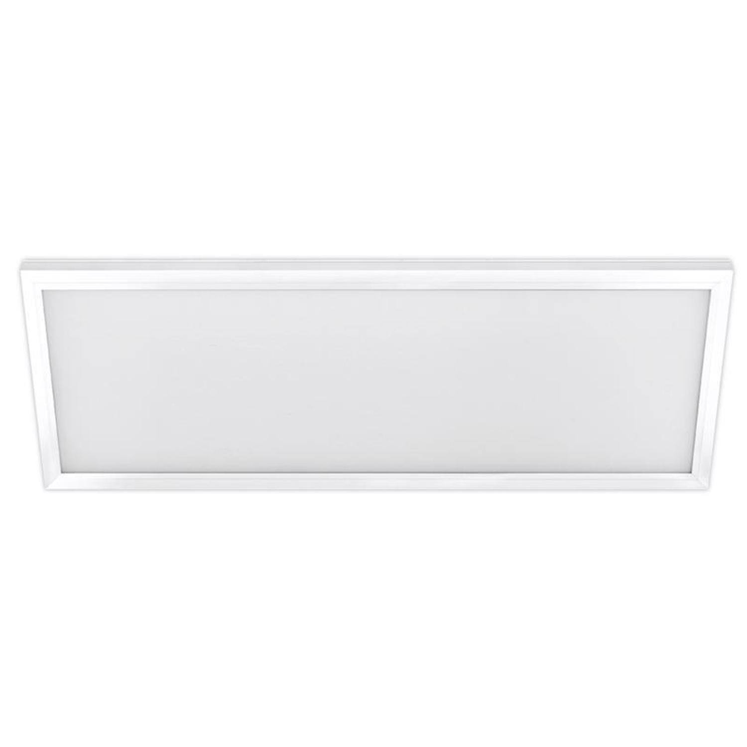 Angle. FEIT ELECTRIC - Feit EDGELIT 0.91 in. H X 12 in. W X 48 in. L White LED Flat Panel Light Fixture.