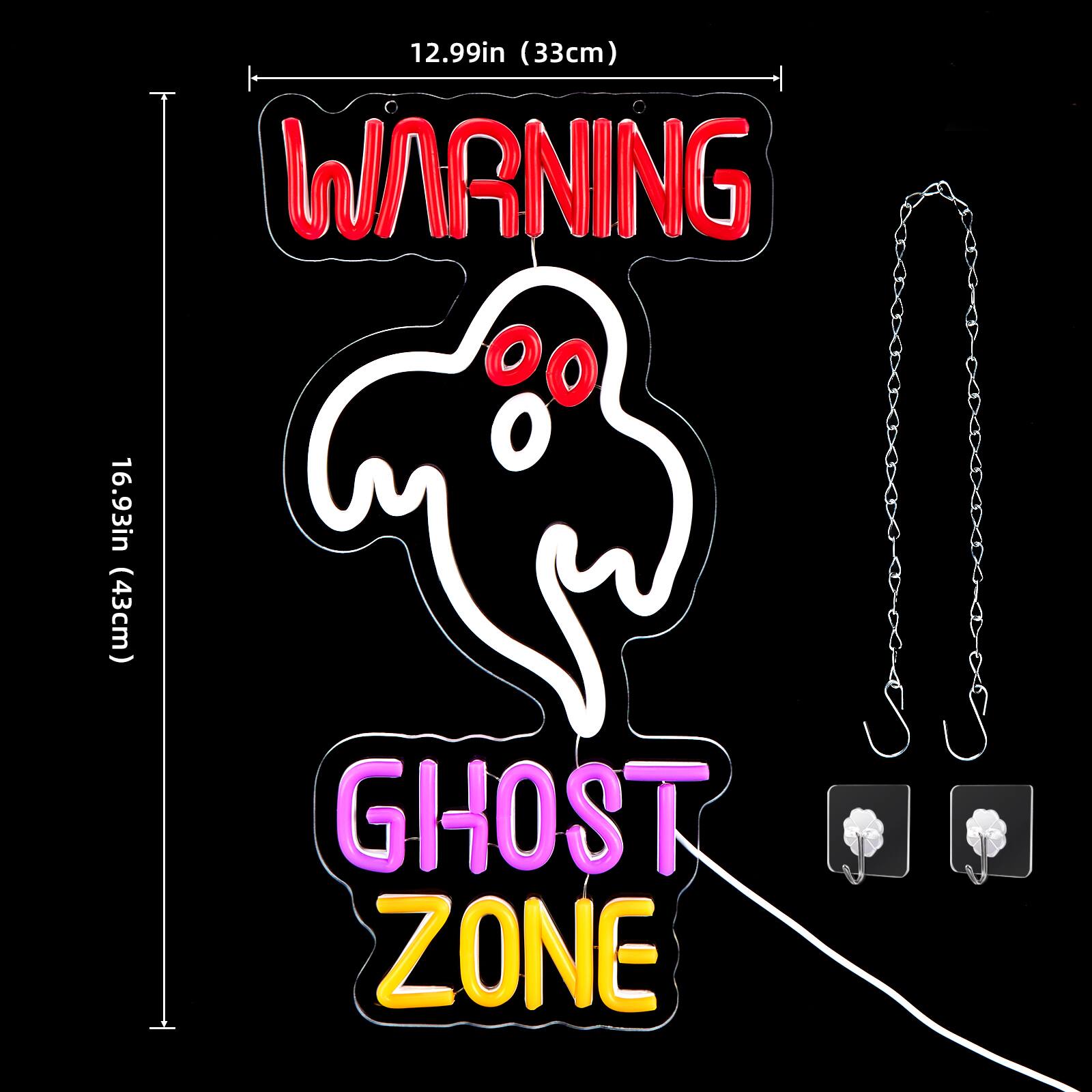 12.99in (33cm)  
WARNING  
16.93in (43cm)  
GHOST ZONE