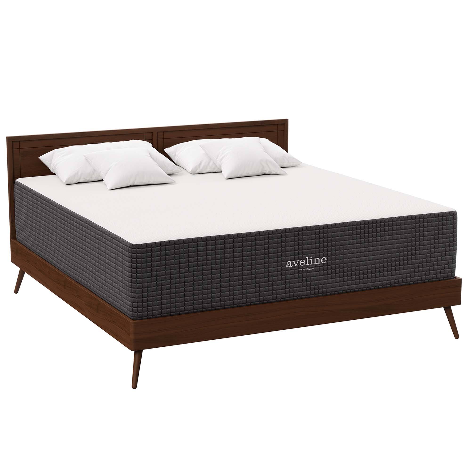 Alt View 5. Modway - Aveline 16" Memory Foam King Mattress by Modway - White.