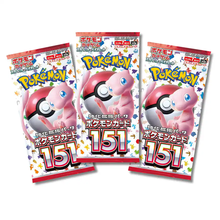 Pokémon TCG SV2A Scarlet & Violet 151 Booster Pack | 3 Pack Pokémon TCG SV2A Scarlet & Violet 151 Booster Pack | 3 Pack