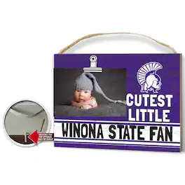 Jardine - Winona State Warriors 8'' x 10'' Cutest Little Team Logo Clip Photo Frame - Purple