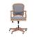 Alt View 14. Linon Home Décor - 5-Pointed Star Vinyl Office Chair - Light Gray.