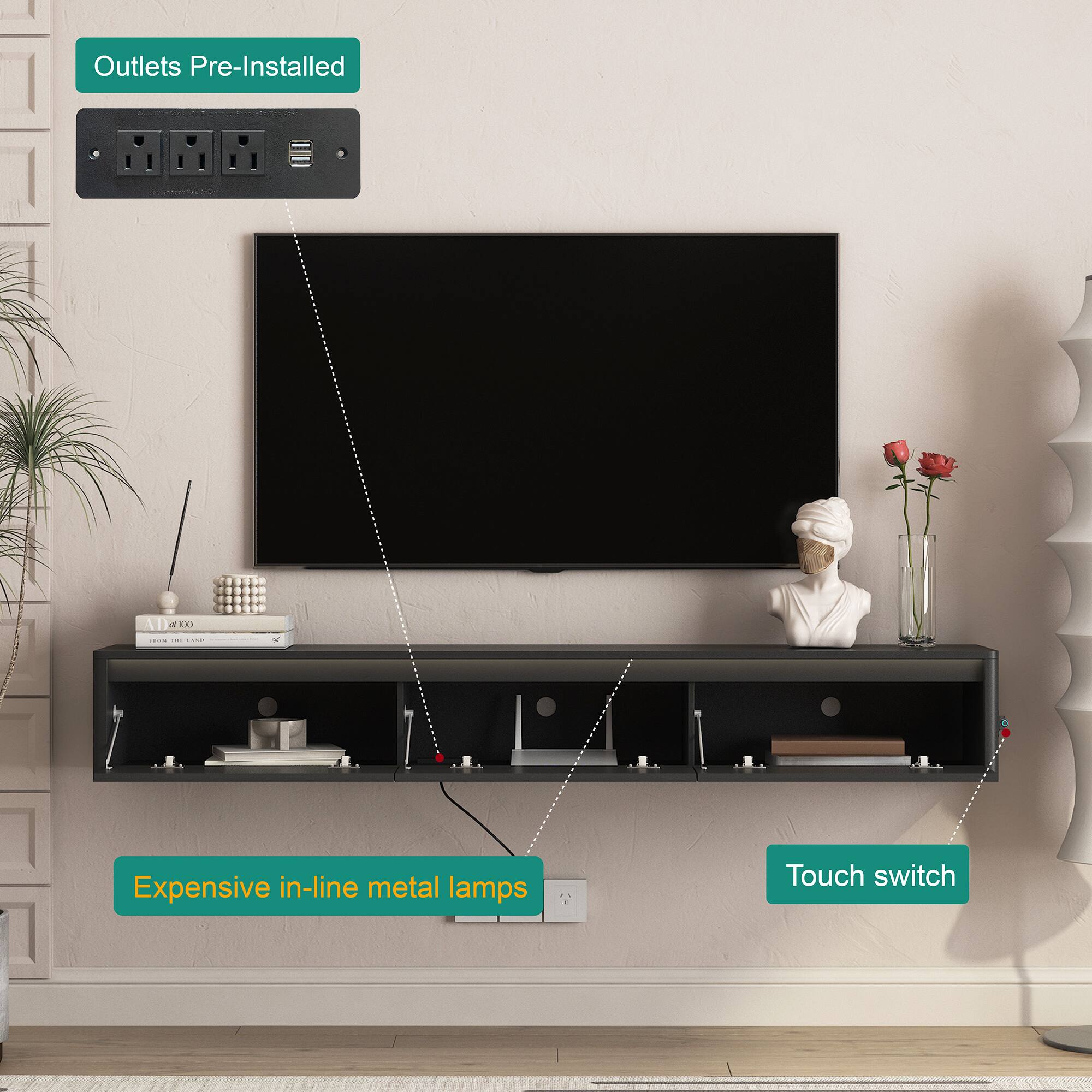 Outlets Pre-Installed

100
3001 - LAND

Expensive in-line metal lamps

Touch switch