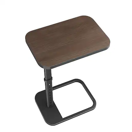 Front. PARKER SLATER - Tv Tray Table Adjustable Height Flip top Rounded Metal Corners Snack For Couch Sofa Bed Chair Living Room C.