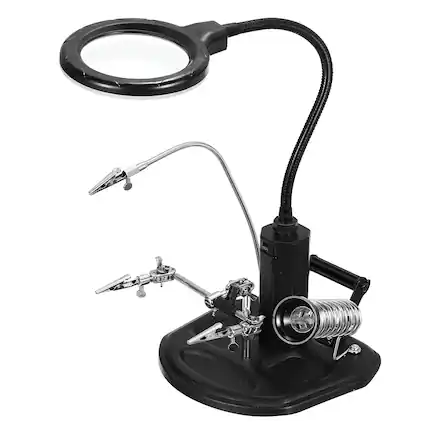 Front. Unique Bargains - PCB Circuit Board Holder, 6.7"x7.3"x12.6" Multifunctional PCB Fixing Holder Repair Fixture Clamping Tool.